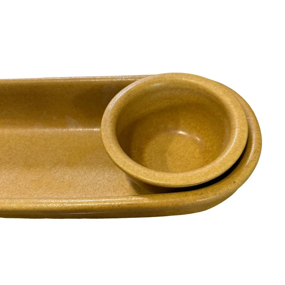 Bennington Potters Banneton & Little Crock Vintage Stoneware Yellow VT USA